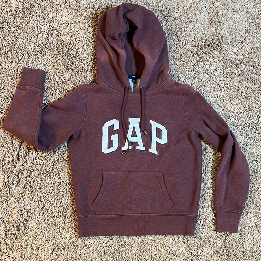 GAP Women’s Burgundy Hoodie Sweatshirt Size XS